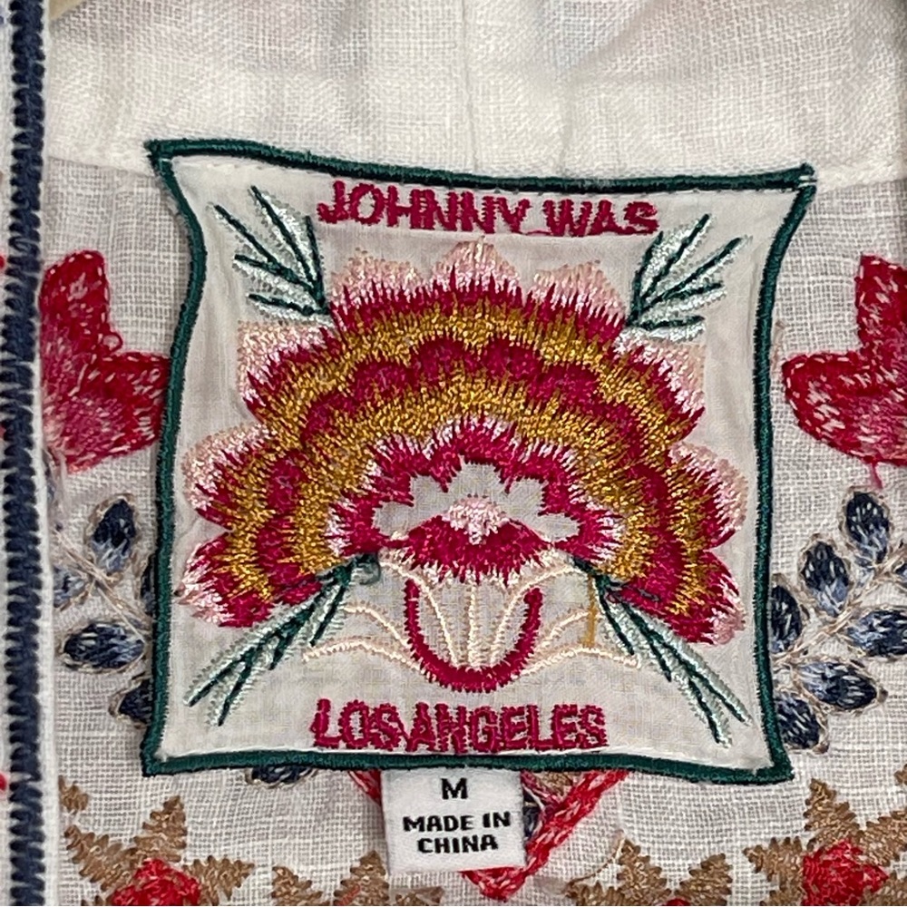 Johnny Was Frédérique Cardigan Fully Embroidered Size M RARE! - Picture 4 of 8